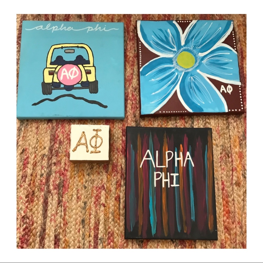 Alpha Phi canvases